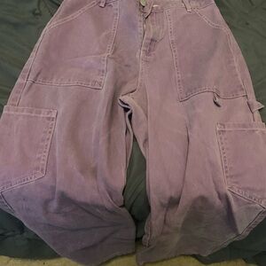 Purple Cargo Pants